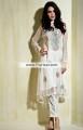 PW6893 White Crinkle Chiffon Crepe Silk Party Dress