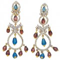 JW4978 Burgundy Beads Earrings Jewellery