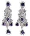 JW4989 Purple Velvet Earrings Jewellery