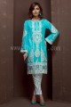 MSW960 SkyBlue Chiffon 4 Piece Stitched Suit