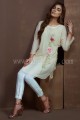 MSW976 Off Chiffon 4 Piece Stitched Suit