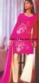 CW306 Pink Raw Silk Shalwar Kameez