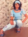 CW631 Two Shade Sky Blue Causal Wear