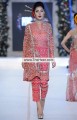 PW6602 Alizarin Crinkle Chiffon Banarasi Jamawar Raw Silk Party Dress