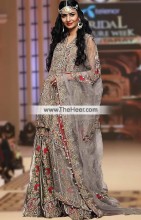 silver colour ghagra