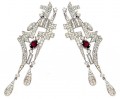 JW4992 Dark Fuchsia Earrings Jewellery