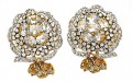 JW4946 White Crystals Earrings Jewellery
