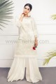 MSW037 Offwhite Net Chiffon 4 Piece Stitched Suit