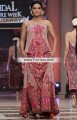 MX6045 Cerise Pink Crepe Silk Crinkle Chiffon Maxi Gown