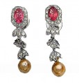 JW4956 Gold Pearl Earrings Jewellery