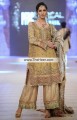 PW6182 Goldenrod Camel Banarasi Jamawar Crinkle Chiffon Dress