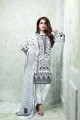 GAW-Black & White 3 Piece Printed Lawn Stiched Suit