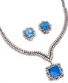 JW147 Blue Opal Diamond Like Jewellery