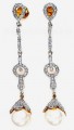 JW4983 Crystal White Earrings Jewellery