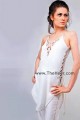 CW8833 White Katan Silk Causal Wear