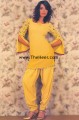 CW623 Yellow Georgette Causal Wear