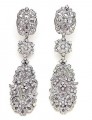 JW4917 White Zircons Earrings Jewellery