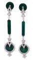 JW4886 Emerald Gemstones Earrings Jewellery
