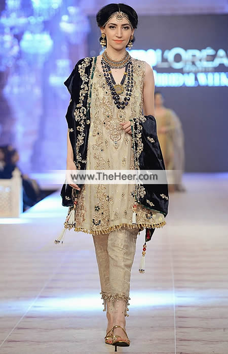velvet and jamawar dresses
