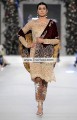 PW6654 Fallow Falu Red Dark Bulgarian Rose Crinkle Chiffon Banarasi Jamawar Velvet Party Dress