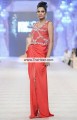 PW6014 Scarlet Deep Carmine Pink Crinkle Chiffon Silk Long Skirt Party Dress