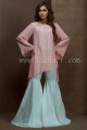 MSW958 Pink Chiffion 4 Piece Stitched Suit