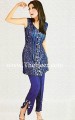 PW049 Navy Blue Crepe Party Wear